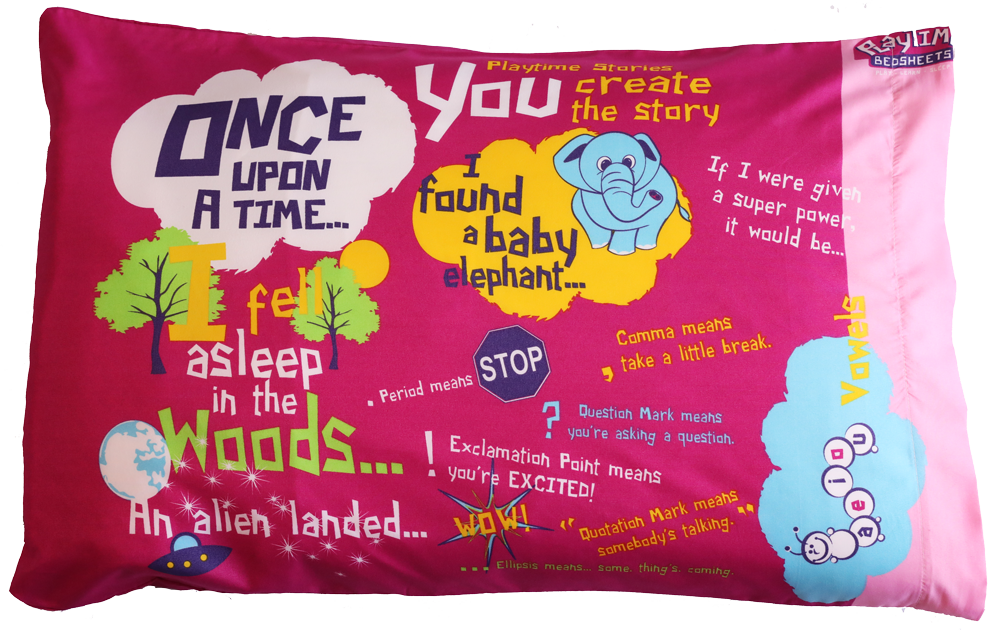 Playtime Pillow Case - Pink